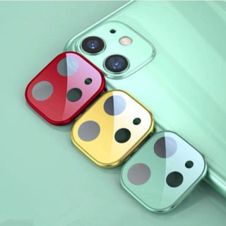 iPhone11 フィルム　保護　カバー　レンズフィルム　グリーンの画像