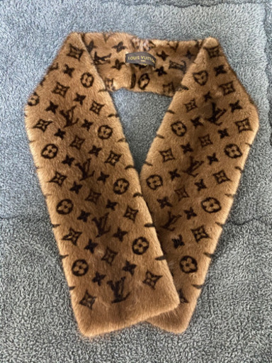 ミンク　マフラー　ヴィトン　LOUIS VUITTON