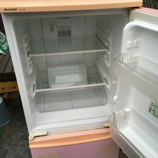 SHARP ノンフロン冷凍冷蔵庫 SJ-14M-P 135L　06年製