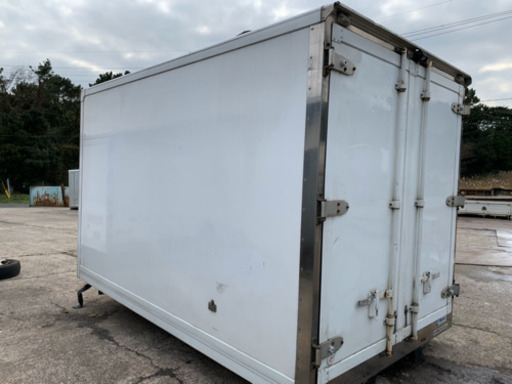 No.327 保冷バン 2ｔ アルミ箱 バイク倉庫 トラックコンテナ コメ保管庫 物置 DIY