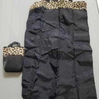 収納可能トートバッグ　ヒョウ柄