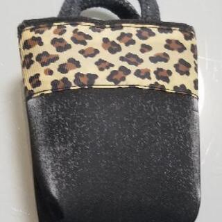 収納可能トートバッグ　ヒョウ柄の画像