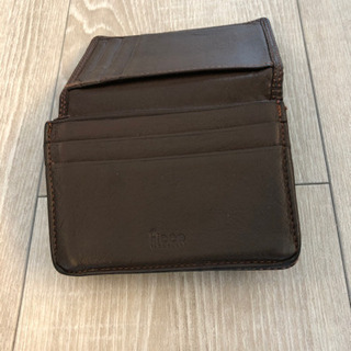 【値下げしました】名刺入れ　革製　ブラウンの画像
