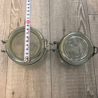 【値下げしました】ガラス瓶 2点セットの画像