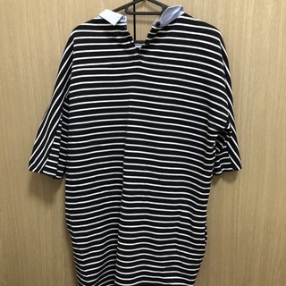 GLOBALWORK　ボーダーワンピースLの画像