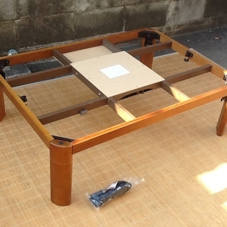 【おすすめ品】家具調折りたたみ炬燵こたつ105×74㎝センターテーブル通年使いの画像