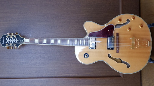 木目が美しい！Epiphone/エピフォンのフルアコ「ジョー・パス・エンペラーII」（美品）＋新品ハードケース