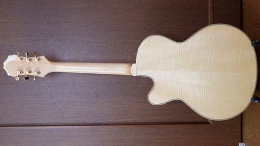 木目が美しい！Epiphone/エピフォンのフルアコ「ジョー・パス・エンペラーII」（美品）＋新品ハードケース