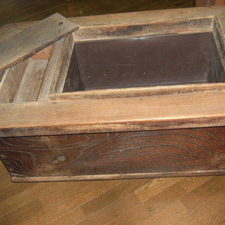 木製 火鉢 使用感あり アンティーク火鉢の手あぶり火鉢スタートセット（タイプ：TH-42