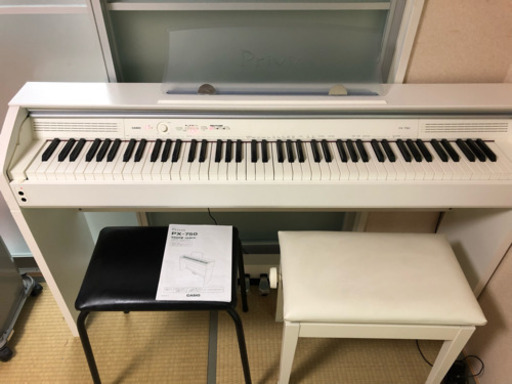 CASIO カシオ 電子ピアノ  Privia PX-750(椅子2つ付き)