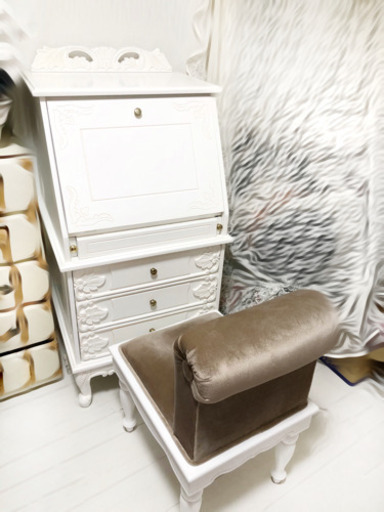 アンティークデスク&スツール