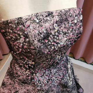 ブラック×ピンクカクテルドレス★の画像