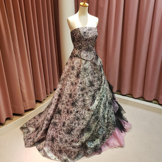 ブラック×ピンクカクテルドレス★の画像