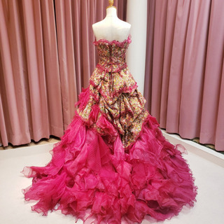 濃ピンク♡カクテルドレスの画像