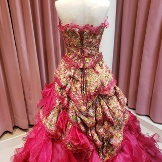 濃ピンク♡カクテルドレスの画像