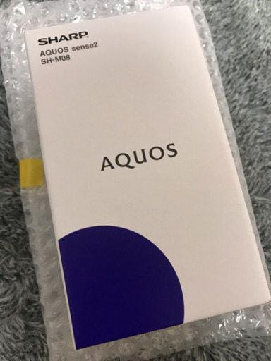 【新品未使用】AQUOS sense2 SH-M08 ニュアンスブラック  SIMフリー スマホ au docomo Softbank