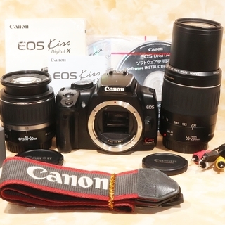 ☆初心者おススメ☆キヤノン kiss x ダブルズームキット