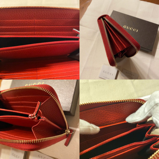 ★新品★GUCCI グッチ 長財布 ベージュ柄 ラウンドファスナー★
