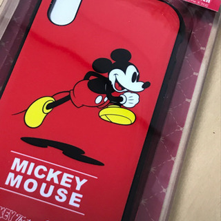 ディズニ【値下げ】ー iPhoneXS/X 耐衝撃ケース ミッキーマウス/レッド ストラップホール ワイヤレス充電可能 耐振動 PC+TPU 可愛い グッズ 5.8インチ PG-DCS538M9Rの画像