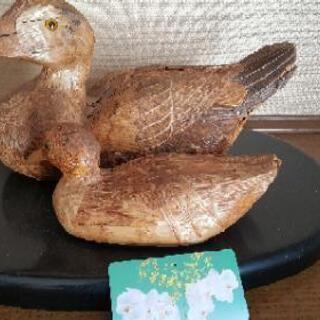 カモの置物です