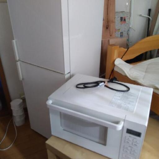 【無印良品】家電3点セット の冷蔵庫と電子レンジ