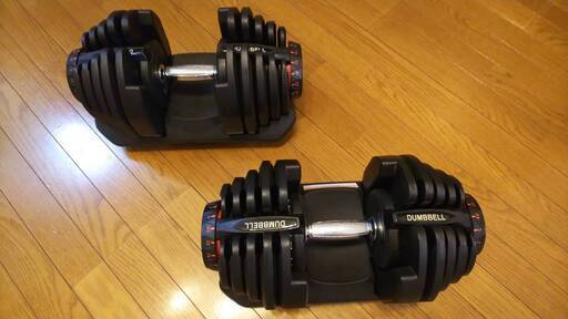【値引きしました！！】可変式ダンベル(17段階調整5～40kg)×2個 ＋ マルチポジションベンチプレス台のセット