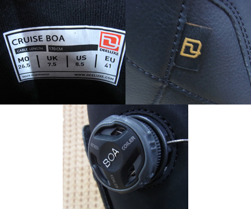 未使用 ディーラックス クルーズボア 18-19 スノーボード ブーツ 26.5cm メンズ　南12条店