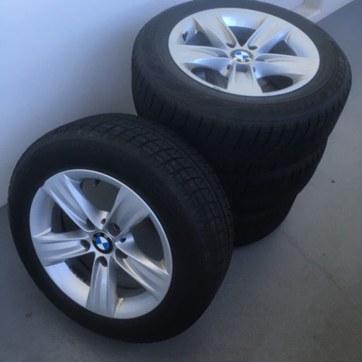 再々値下げ‼️BMW X1 E84ブリヂストンREVO GZ 205/60R16純正アルミホイール付4本セット16×7.5J +37スタッドレスタイヤ