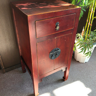 ◆アジアン レトロ◆ナイトテーブル　お洒落テーブル