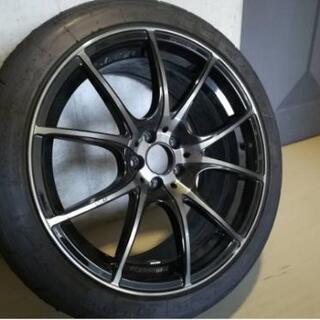 軽量ホイール４本セット  235/40/R18/P.C.D100 （タイヤはおまけ。NANKANG NS-2R / Weds Sports SA-10R）の画像
