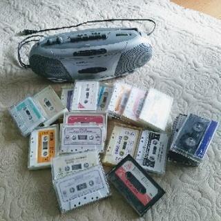 ラジカセ　演歌　歌謡カセットテープ　セット