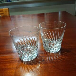 クリスタルカット、ロック&ワイングラスの画像
