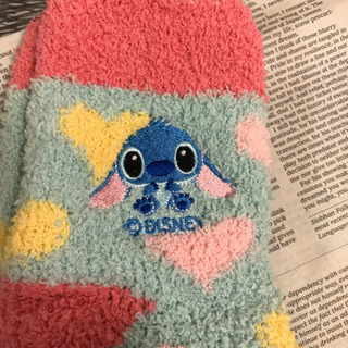 スティッチ　モコモコソックス3本セット