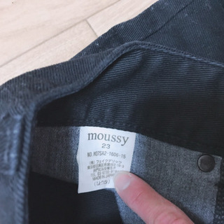 moussy ブラックパンツの画像