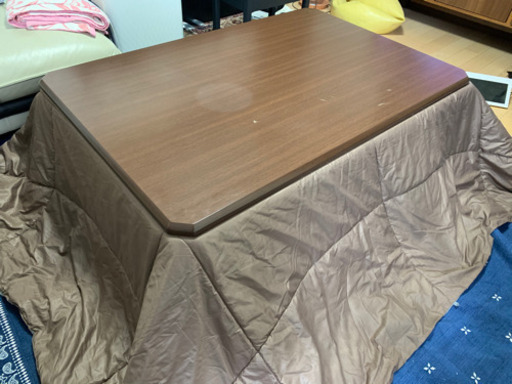 2点以上で500円引き！ユアサ リビングコタツ120×80cm こたつ布団もおつけします