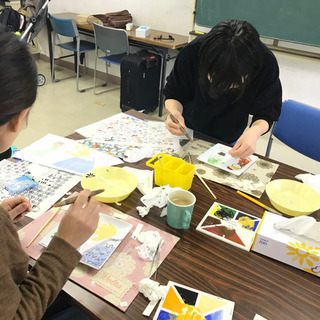 ポーセラーツ×手形アートコラボレッスンでした❤の画像