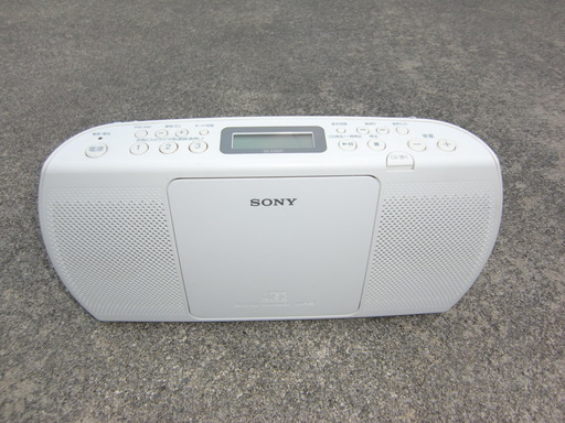 SONY ZS-E20CP CDラジオ ホワイト AM/FM MP3 CD-R/RW