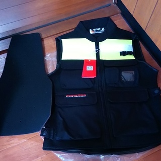 【新品★未使用】バイク反射材付きベスト【Mサイズ】の画像