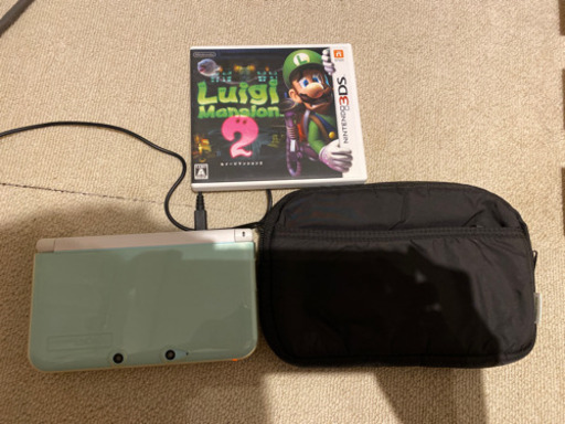 3DSLL＋ルイージマンション2＋モンハン＋本体ケース付き＋本体保護カバー付き