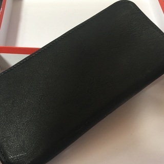 送料無料！【新品】浪速レザー 栃木レザー ラウンド ワレット(L...