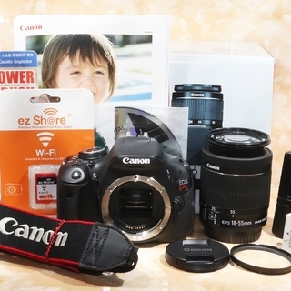 ☆自撮り＆スマホ転送☆キヤノン kiss x5 手振れ補正レンズキット