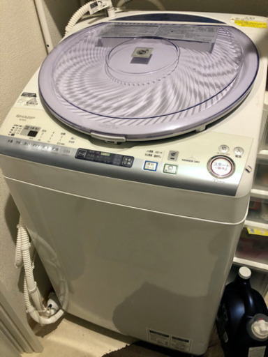 【取引中】シャープ SHARP ES-TX73-A [たて型洗濯乾燥機（7.0kg） ハンガードライ搭載