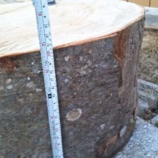 広葉樹ケヤキの薪割り台！大きめ。茨城県潮来市。の画像