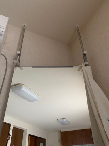 つっぱり式ミラー　全身鏡