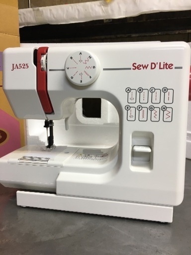 ミシン 電動 JA525 Sew D Lite
