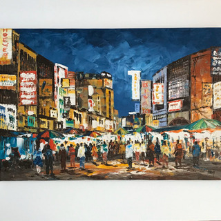 絵画/ kuala lumpur Night market  /...