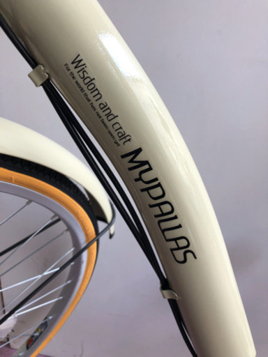 ⚫️⚫️⚫️MYPALLAS.26インチ 折り畳み、珍しい、オートライト 新品同様、6段変速付、籠付