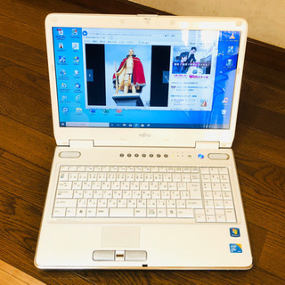 ●新年特価⑥🔲富士通 15.6インチ/Core2/4GB/320GB/Win10pro/Office2019/アプリ多数/すぐ使える