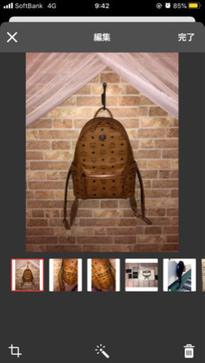 MCM バックパック　キャメル　サイズS