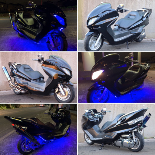 【YAMAHA マジェスティ】スピーカー、アンプ新品！！ROOSOマフラー付！！